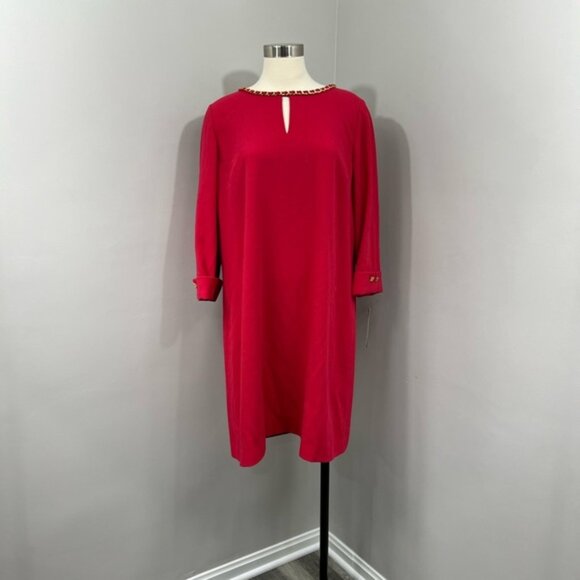 Tahari Red Dress - Picture 1 of 14